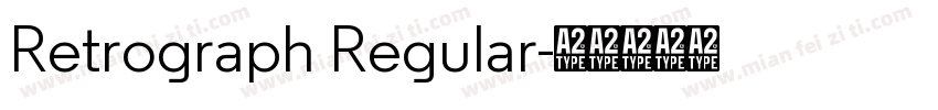 Retrograph Regular字体转换